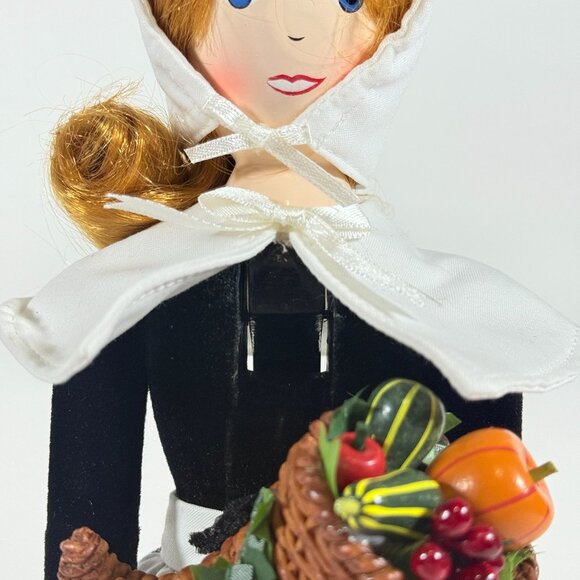 Nutcracker Village Pilgrim Girl 2004 Figurine 13" Thanksgiving Woman Decor - Picture 9 of 12